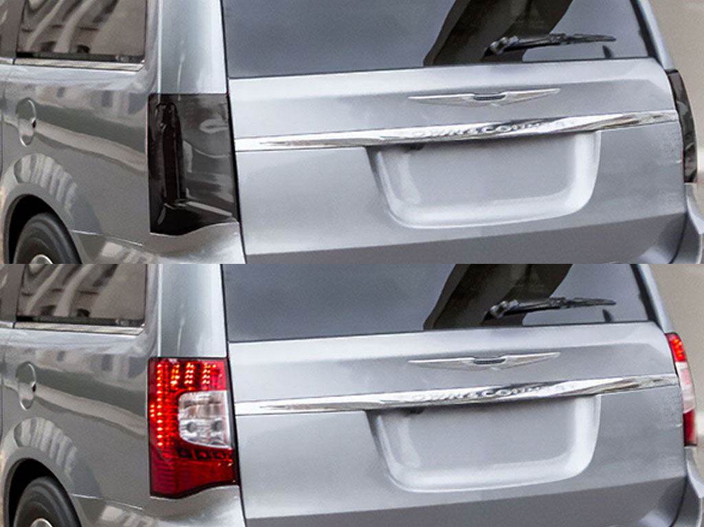 Chrysler Town and Country 2011-2016 Before and After Smoked Taillights