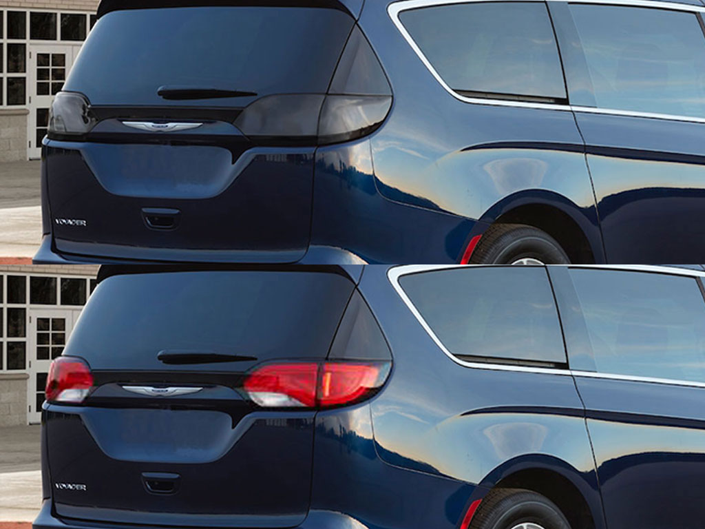 Chrysler Voyager 2020-2020 Before and After Smoked Taillights