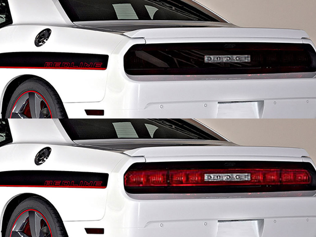 Dodge Challenger 2008-2014 Before and After Smoked Taillights