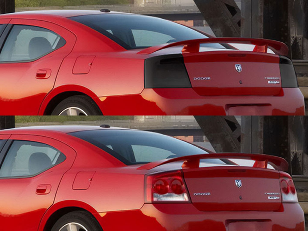 Dodge Charger 2009-2010 Before and After Smoked Taillights