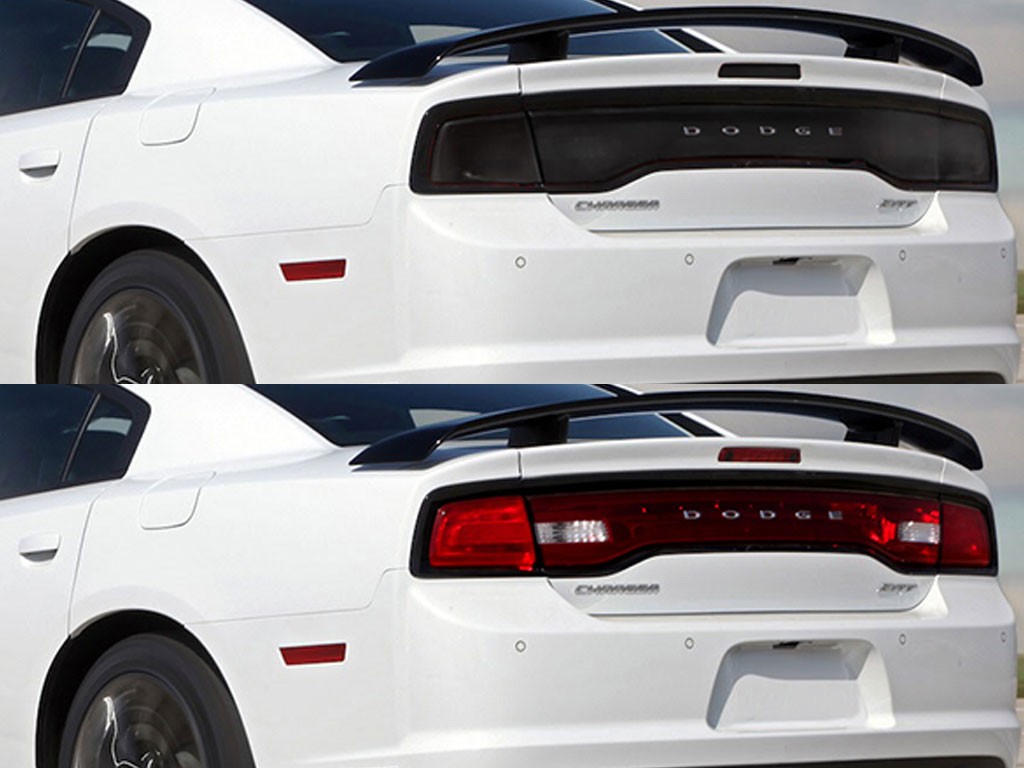 Dodge Charger 2011-2014 Before and After Smoked Taillights