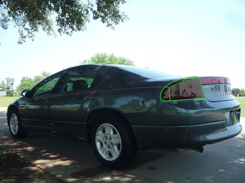 Dodge Intrepid 1998-2004 Tail Light Tint Installation Points