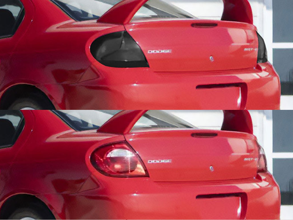 Dodge Neon 2003-2005 Before and After Smoked Taillights