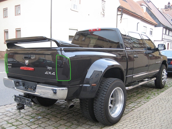 Dodge Ram 2002-2006 Tail Light Tint Installation Points