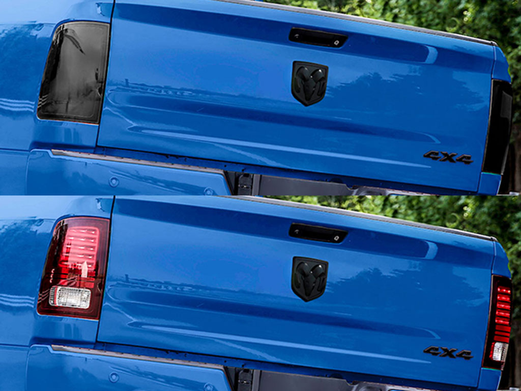 Dodge Ram 2013-2018 Before and After Smoked Taillights