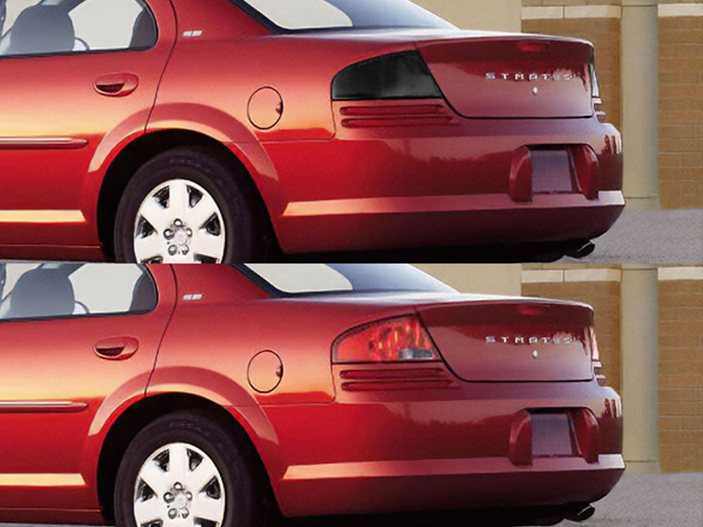 Dodge Stratus Sedan 2001-2006 Before and After Smoked Taillights