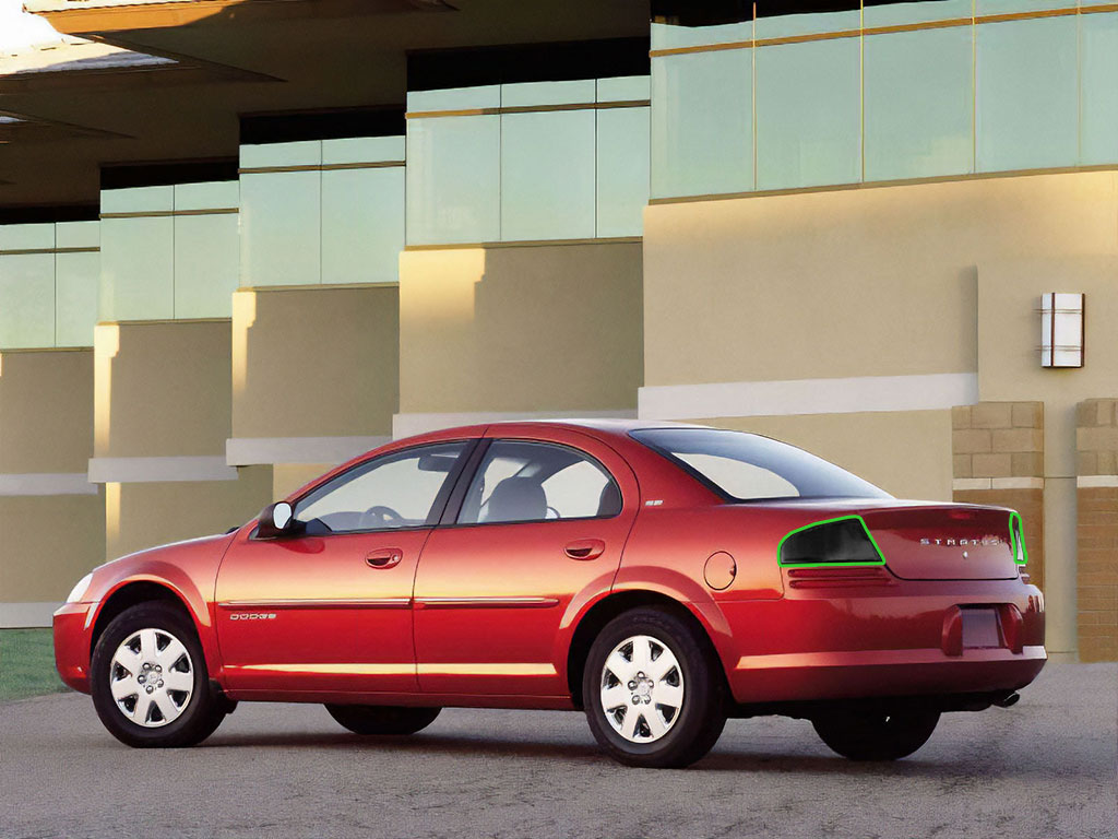 Dodge Stratus Sedan 2001-2006 Tail Light Tint Installation Points