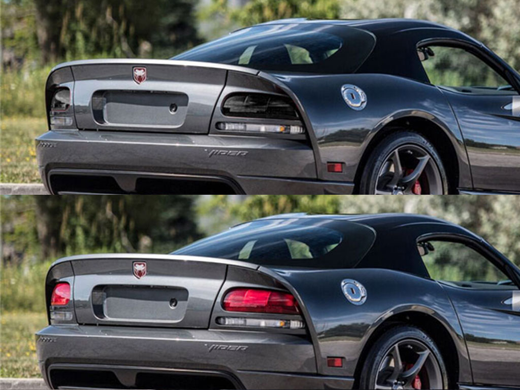 Dodge Viper 2003-2010 Before and After Smoked Taillights