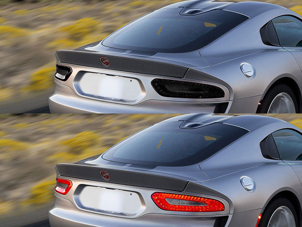 Dodge Viper 2013-2017 Before and After Smoked Taillights