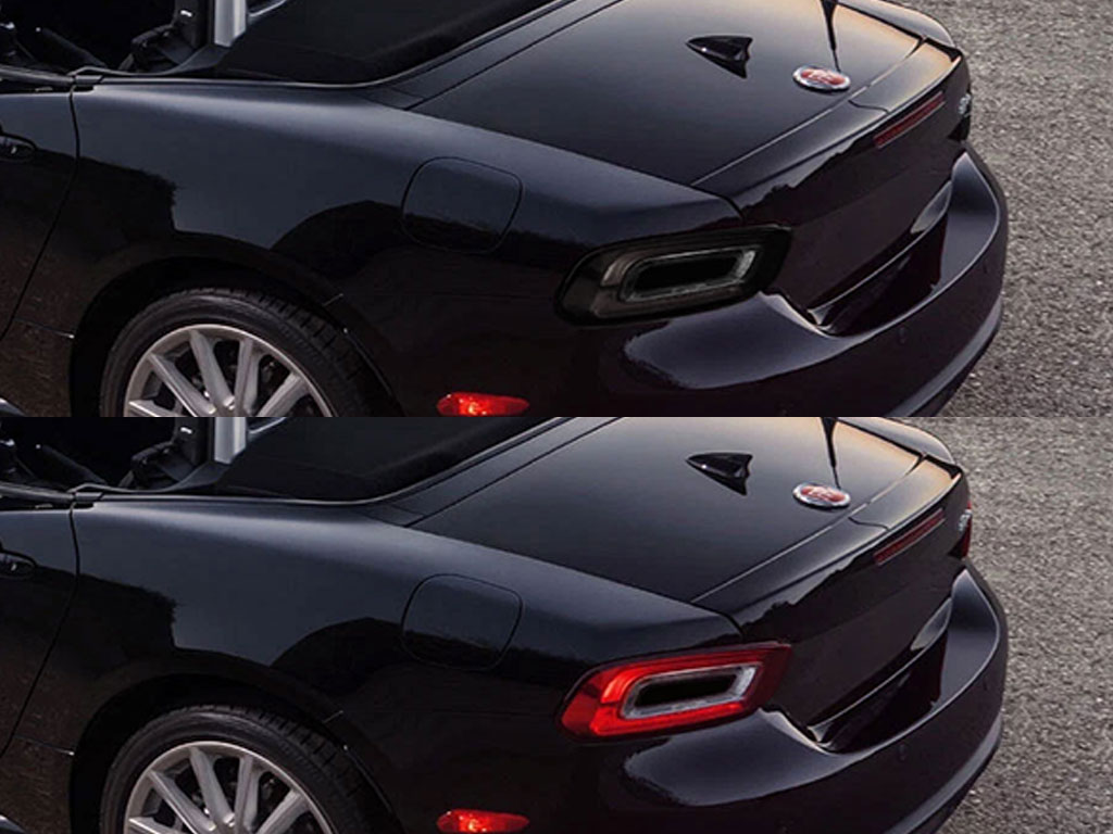 Fiat 124 Spider 2017-2020 Before and After Smoked Taillights