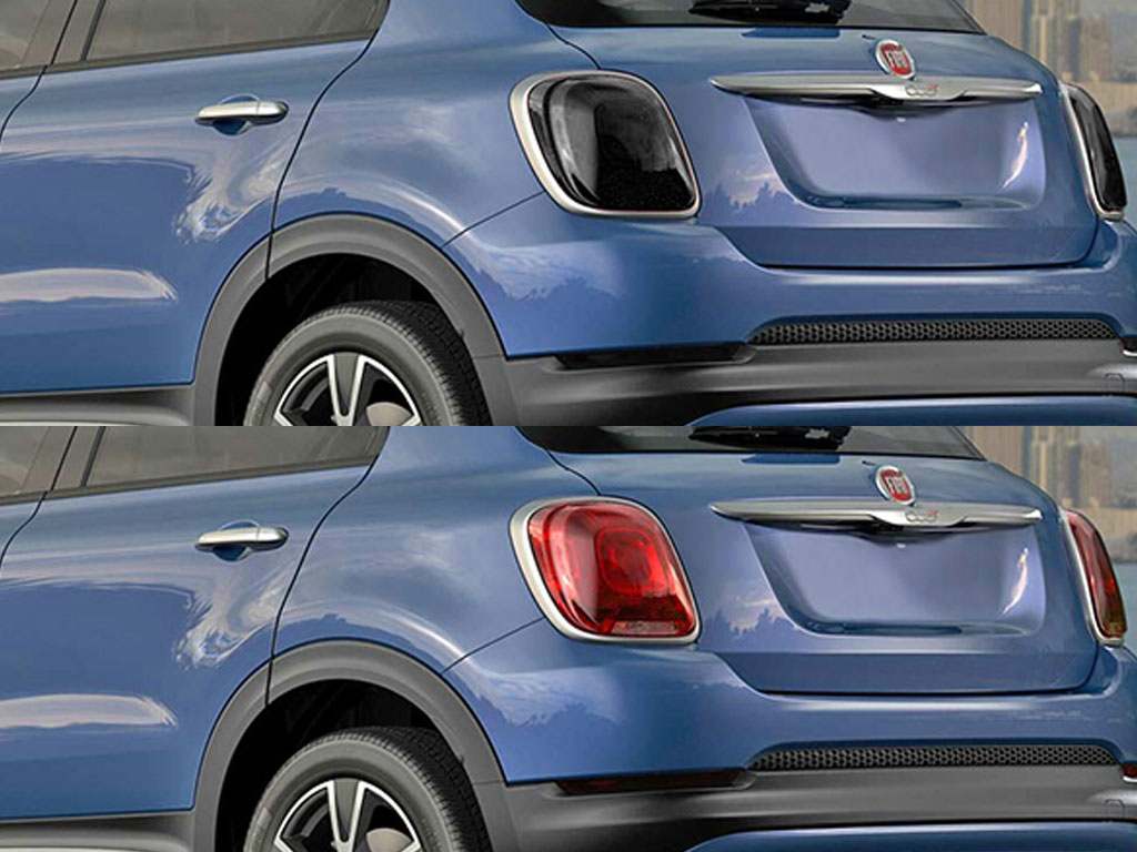 Fiat 500x 2016-2018 Before and After Smoked Taillights