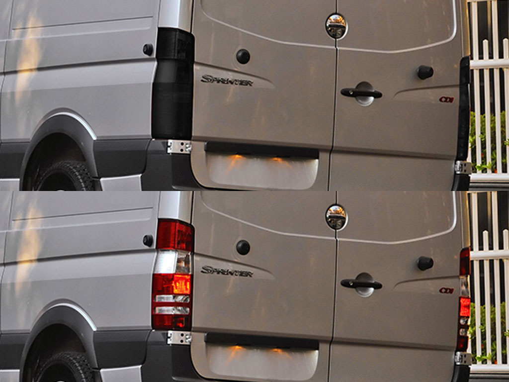 Freightliner Sprinter 2007-2018 Before and After Smoked Taillights