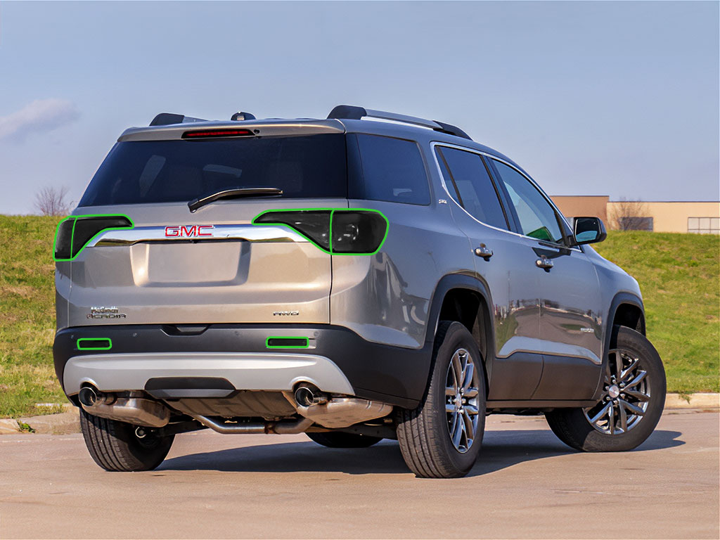 GMC Acadia 2017-2019 Tail Light Tint Installation Points