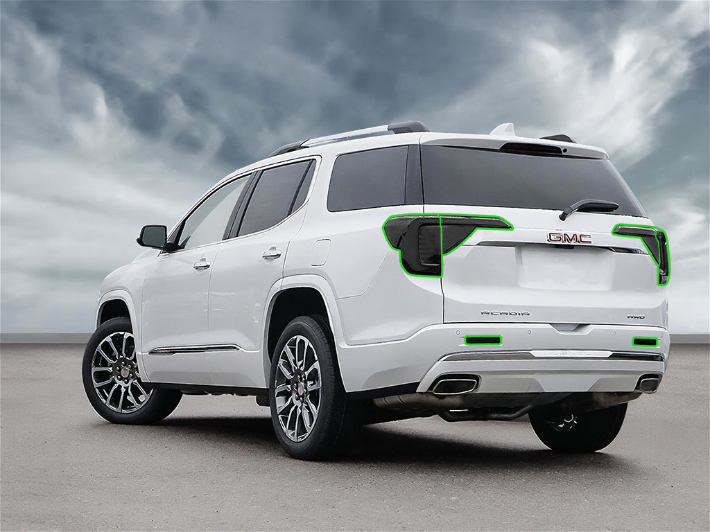 GMC Acadia 2020-2023 Tail Light Tint Installation Points