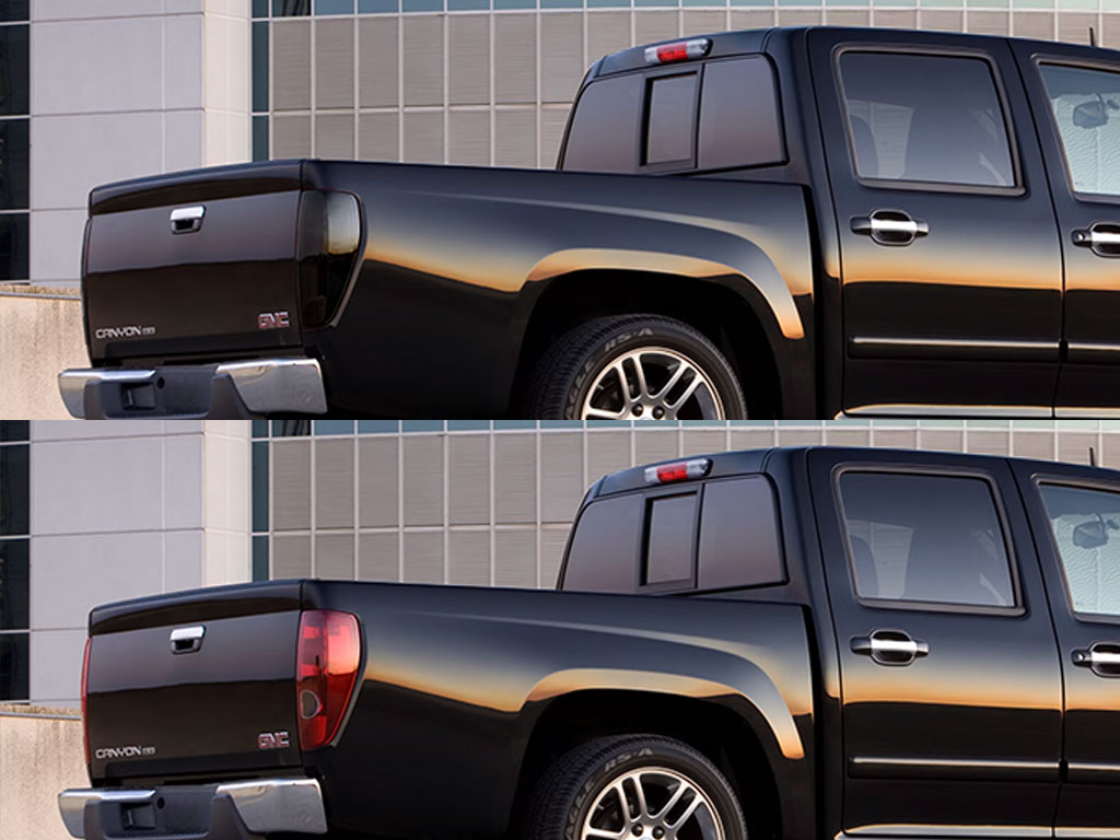 GMC Canyon 2004-2012 Before and After Smoked Taillights