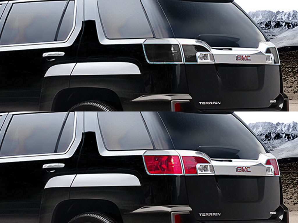 GMC Terrain 2016-2017 Before and After Smoked Taillights