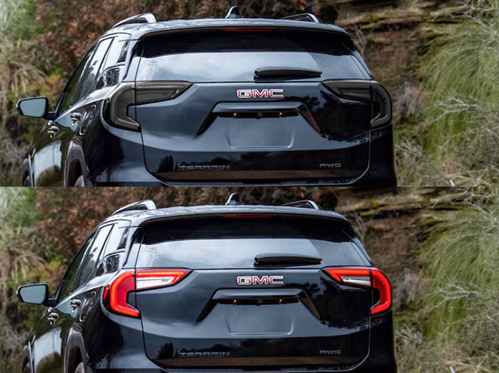 GMC Terrain 2022-2024 Before and After Smoked Taillights