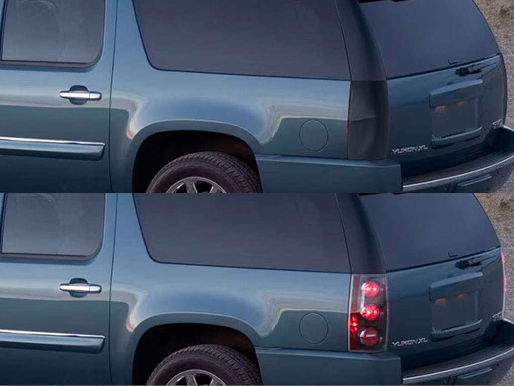 GMC Yukon 2007-2014 Before and After Smoked Taillights