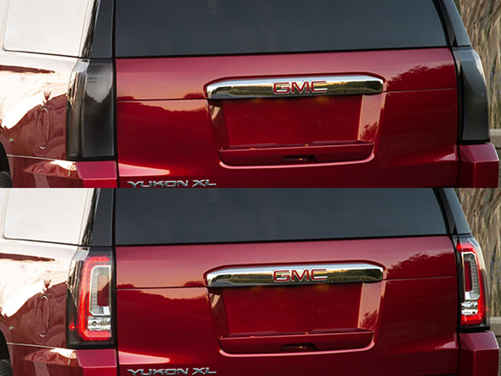 GMC Yukon 2015-2020 Before and After Smoked Taillights