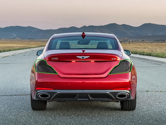 Genesis G70 2019-2021 Tail Light Tint Installation Points