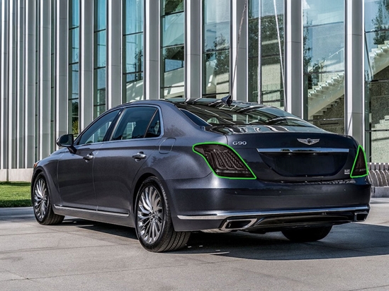 Genesis G90 2017-2019 Tail Light Tint Installation Points