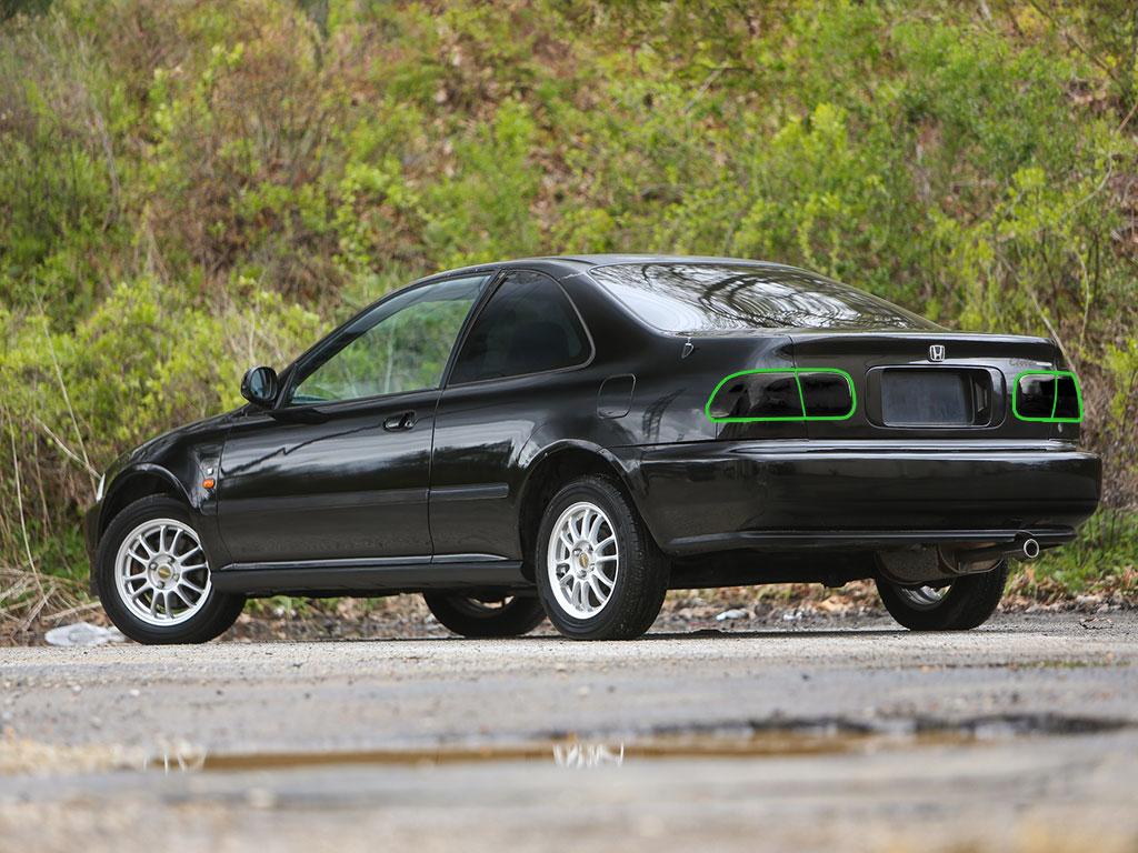 Honda Civic 1992-1995 Tail Light Tint Installation Points