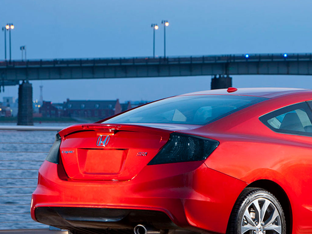 Honda Civic Coupe 2012-2013 Smoke Tail Light Tint