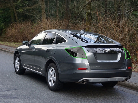 Honda Crosstour 2010-2012 Tail Light Tint Installation Points