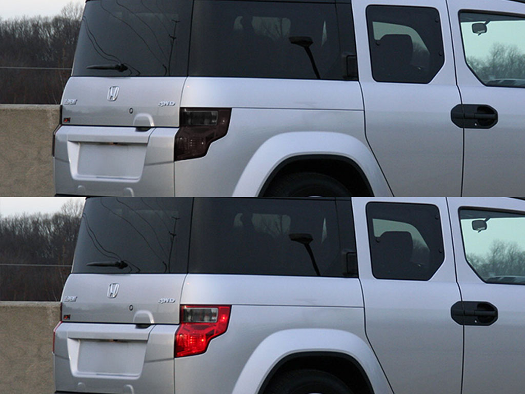 Honda Element 2009-2011 Before and After Smoked Taillights