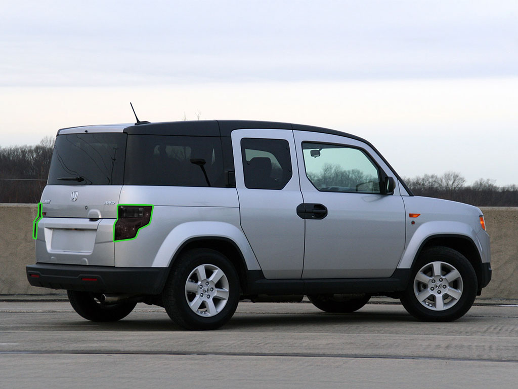 Honda Element 2009-2011 Tail Light Tint Installation Points