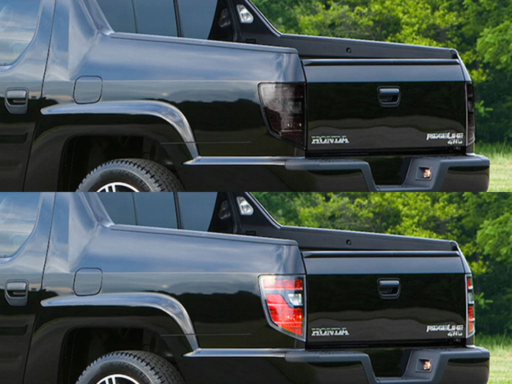 Honda Ridgeline 2006-2014 Before and After Smoked Taillights