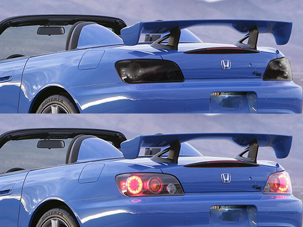 Honda S2000 2000-2009 Before and After Smoked Taillights