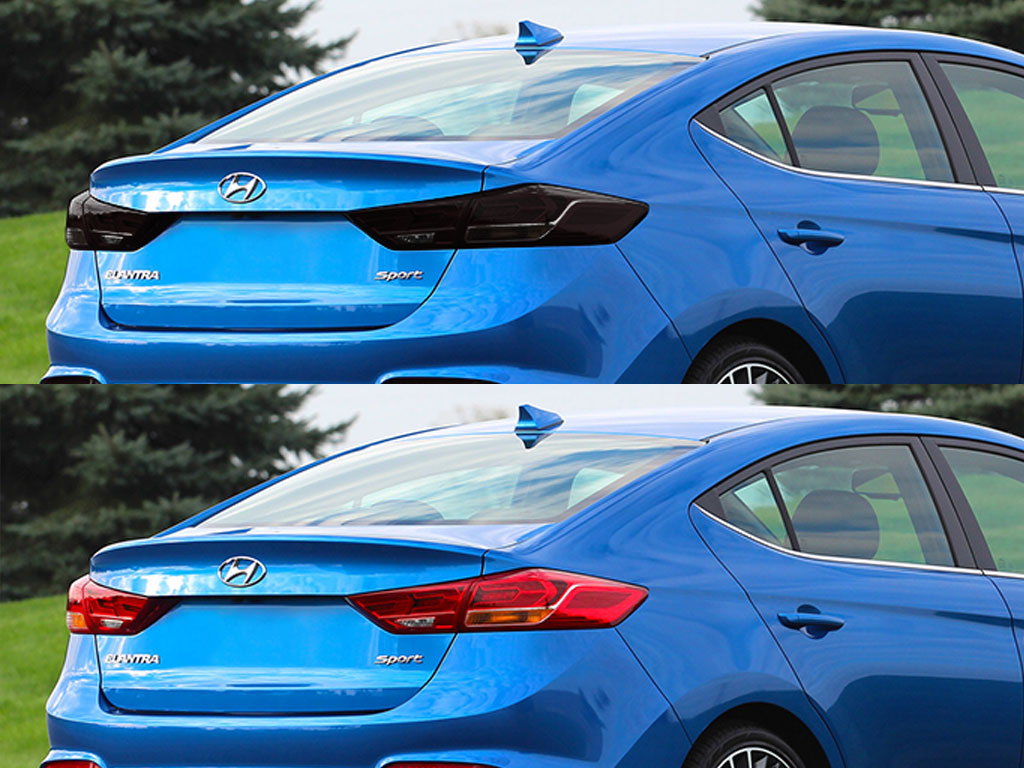 Hyundai Elantra 2016-2017 (GT) Before and After Smoked Taillights