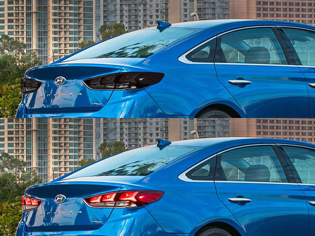 Hyundai Elantra 2017-2018 Before and After Smoked Taillights