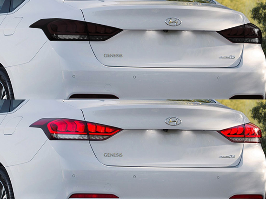 Hyundai Genesis 2015-2016 Before and After Smoked Taillights