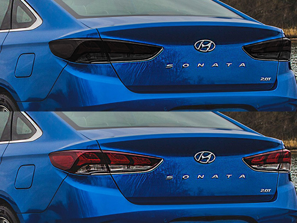 Hyundai Sonata 2018-2019 Before and After Smoked Taillights