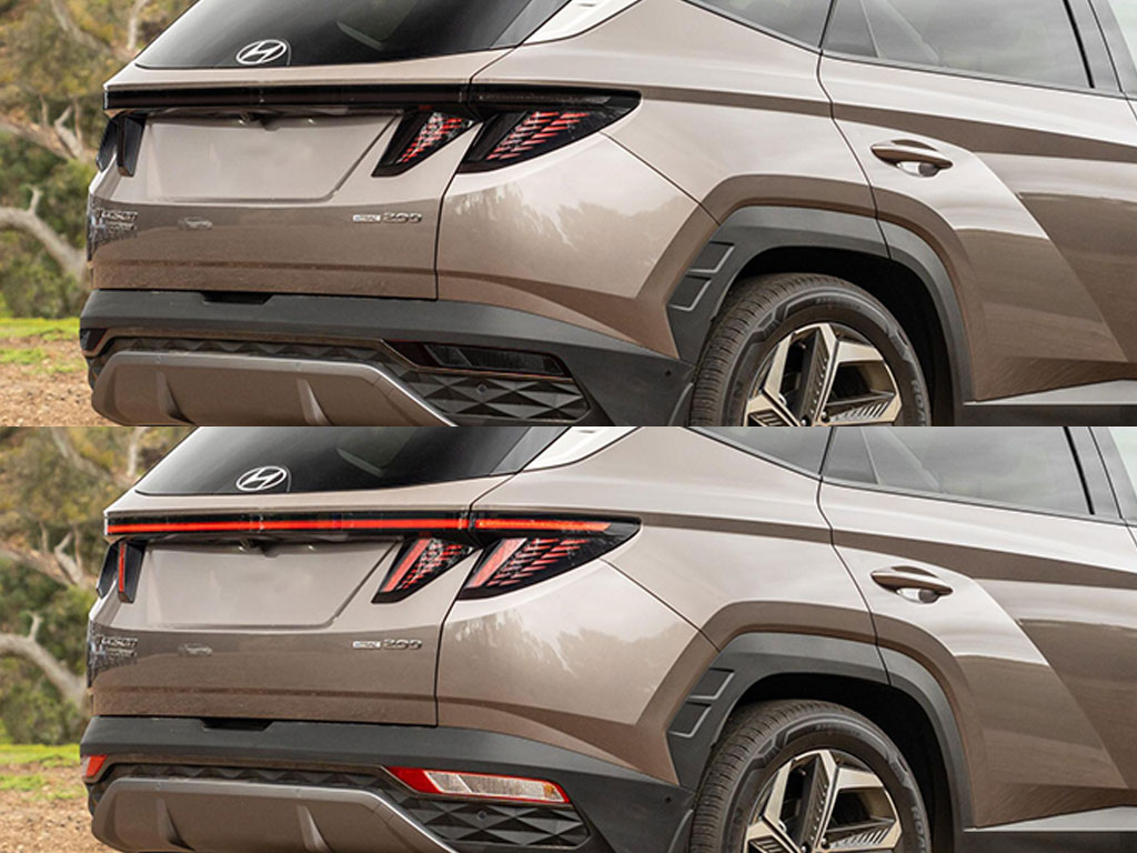 Hyundai Tucson 2022-2024 Before and After Smoked Taillights