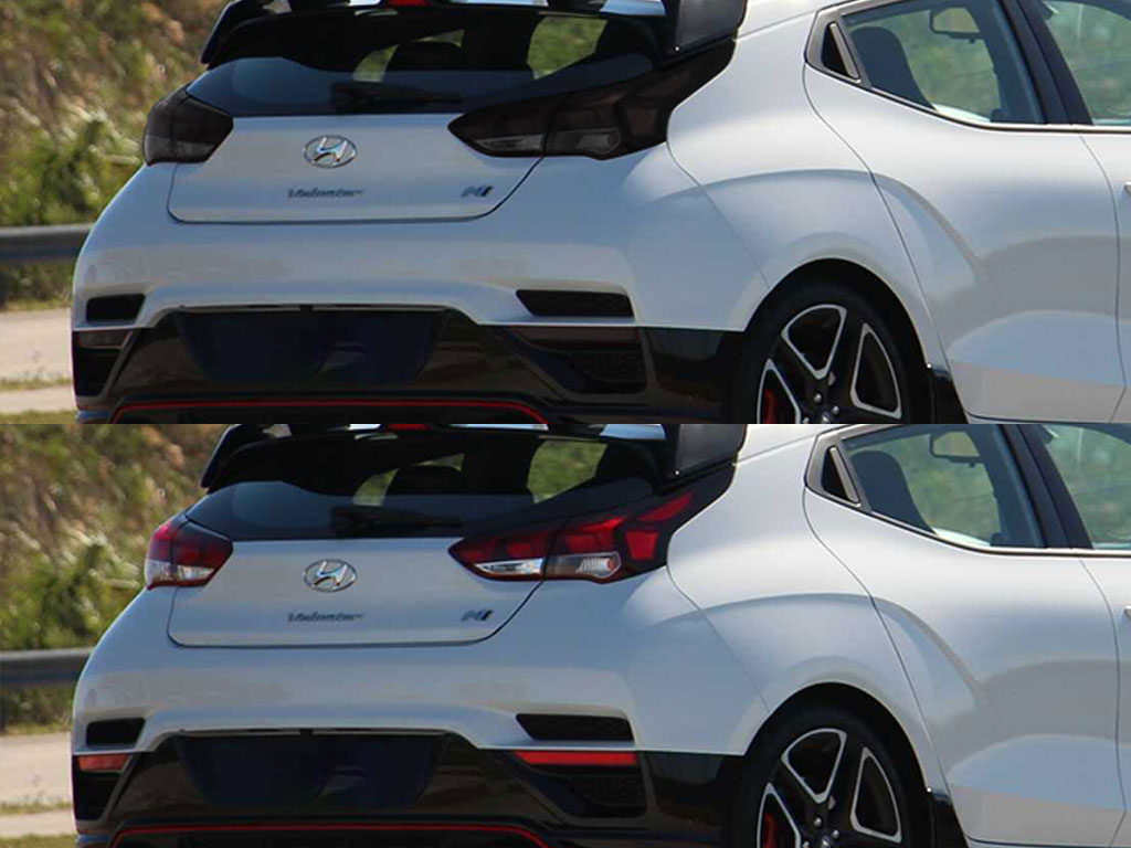 Hyundai Veloster 2019-2023 Before and After Smoked Taillights