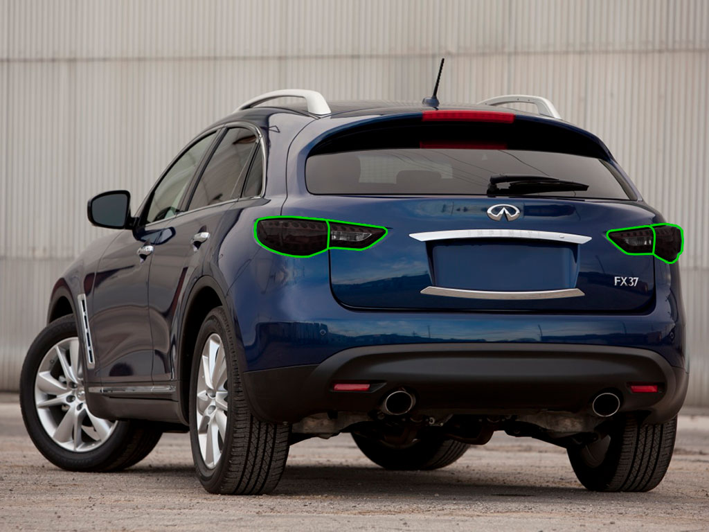 Infiniti FX37 2013 Tail Light Tint Installation Points