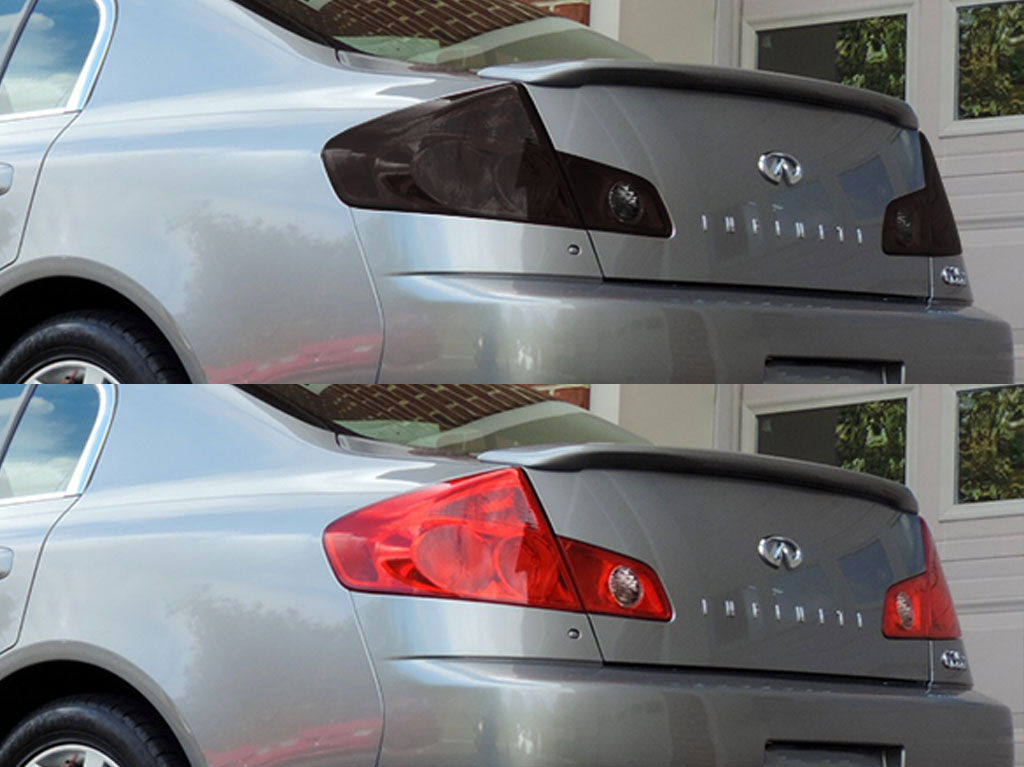 Infiniti G35 Sedan 2003-2006 Before and After Smoked Taillights