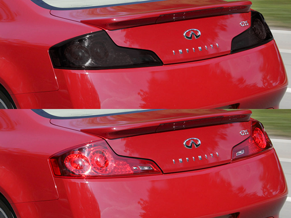 Infiniti G35 Coupe 2003-2007 Before and After Smoked Taillights