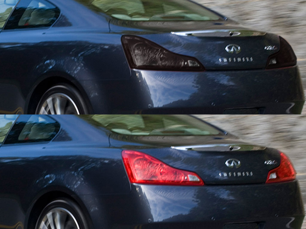 Infiniti G37 Sedan 2008-2013 Before and After Smoked Taillights