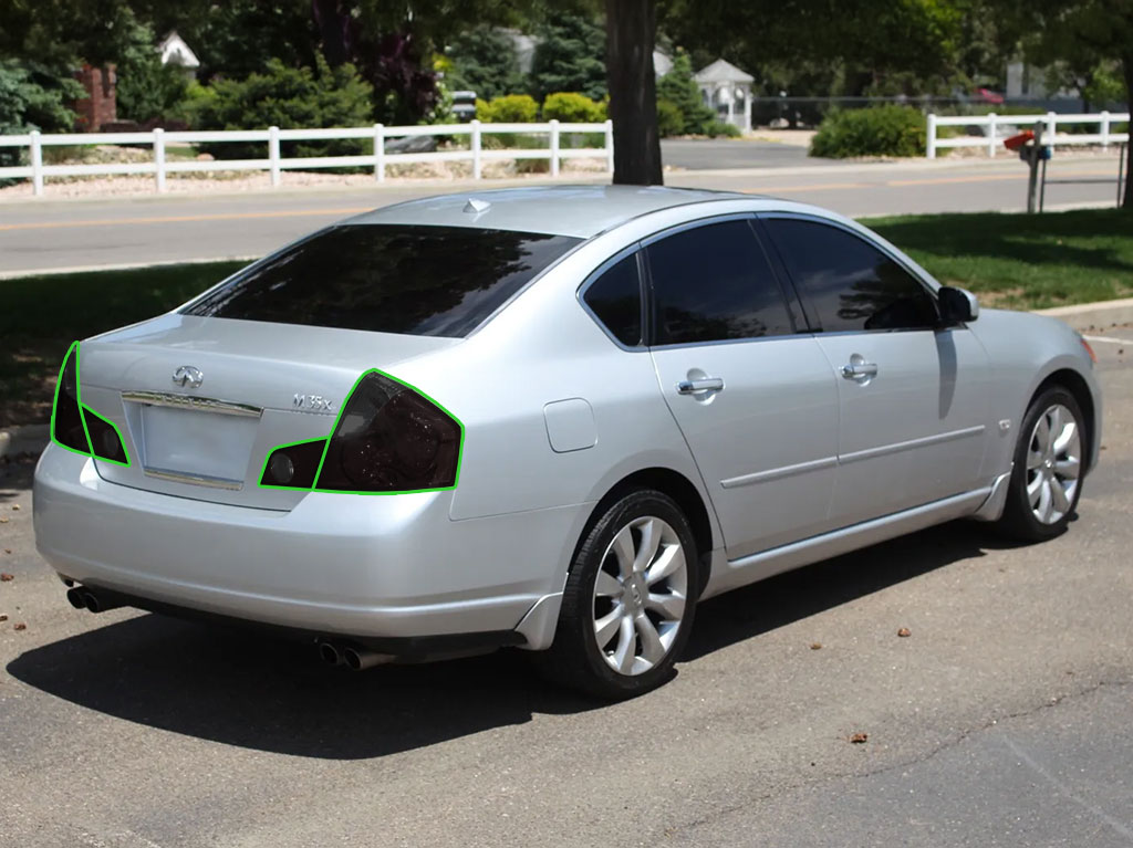 Infiniti M35 2006-2007 Tail Light Tint Installation Points