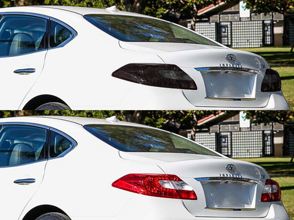 Infiniti M37 2011-2013 Before and After Smoked Taillights