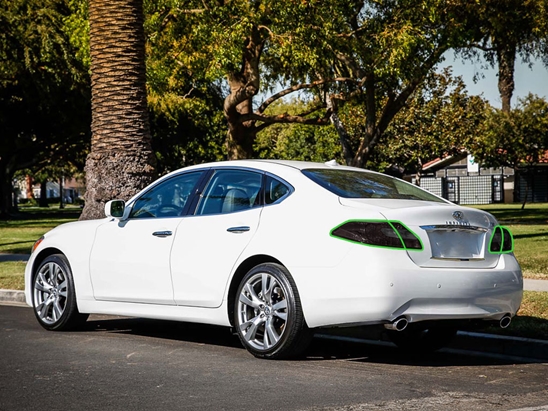 Infiniti M37 2011-2013 Tail Light Tint Installation Points