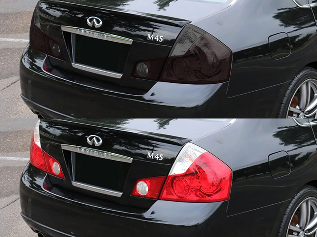 Infiniti M45 2006-2007 Before and After Smoked Taillights