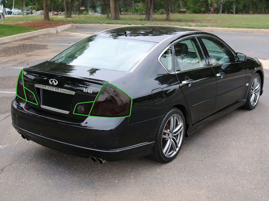 Infiniti M45 2006-2007 Tail Light Tint Installation Points