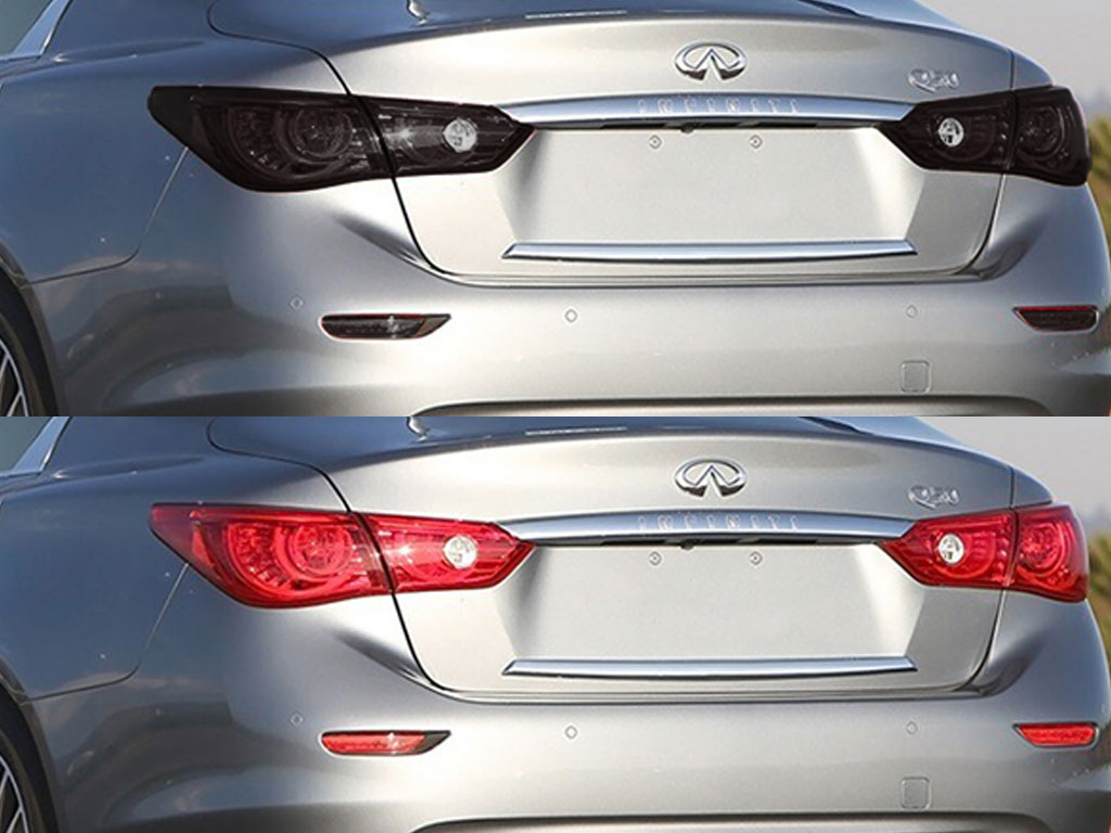 Infiniti Q50 2014-2017 Before and After Smoked Taillights