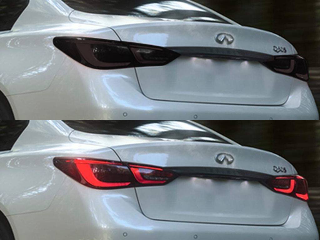 Infiniti Q50 2018-2024 Before and After Smoked Taillights