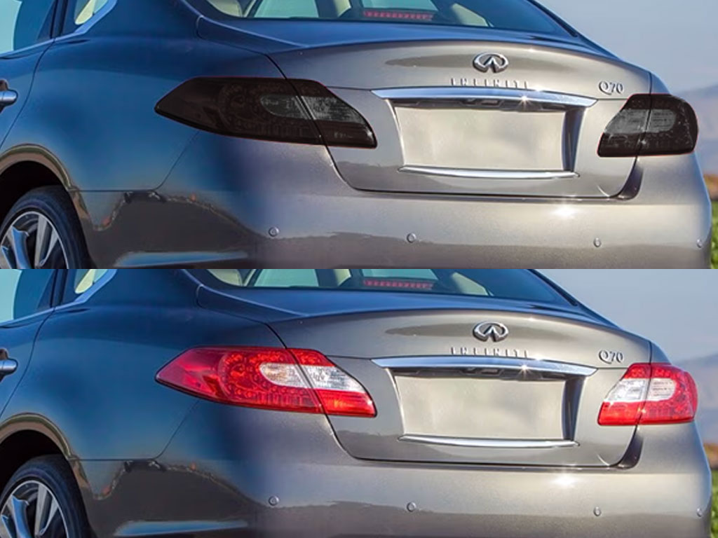 Infiniti Q70 2014 Before and After Smoked Taillights